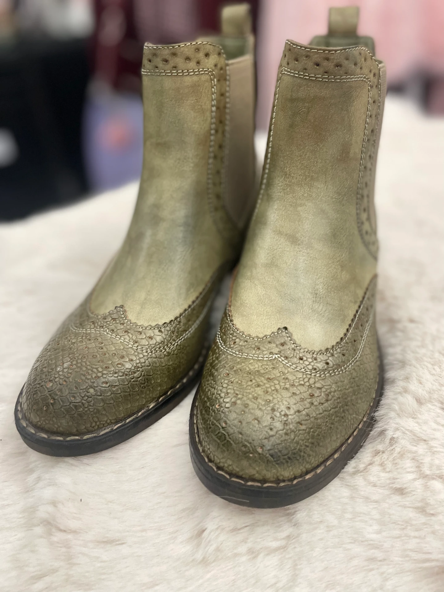 Bottine (Chelsea) (Vert, 36)