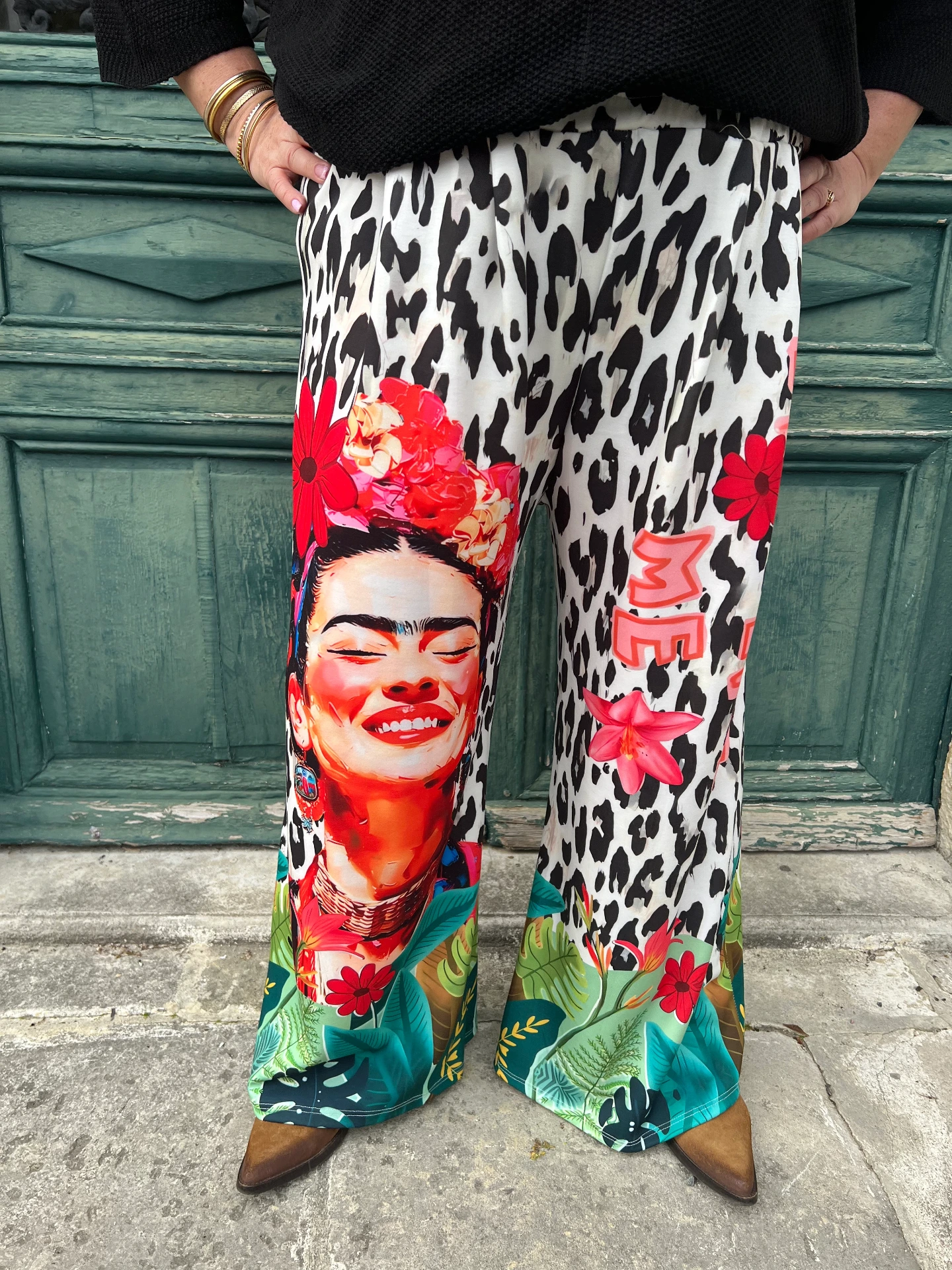 Pantalon "Léopard - Frida kahlo"