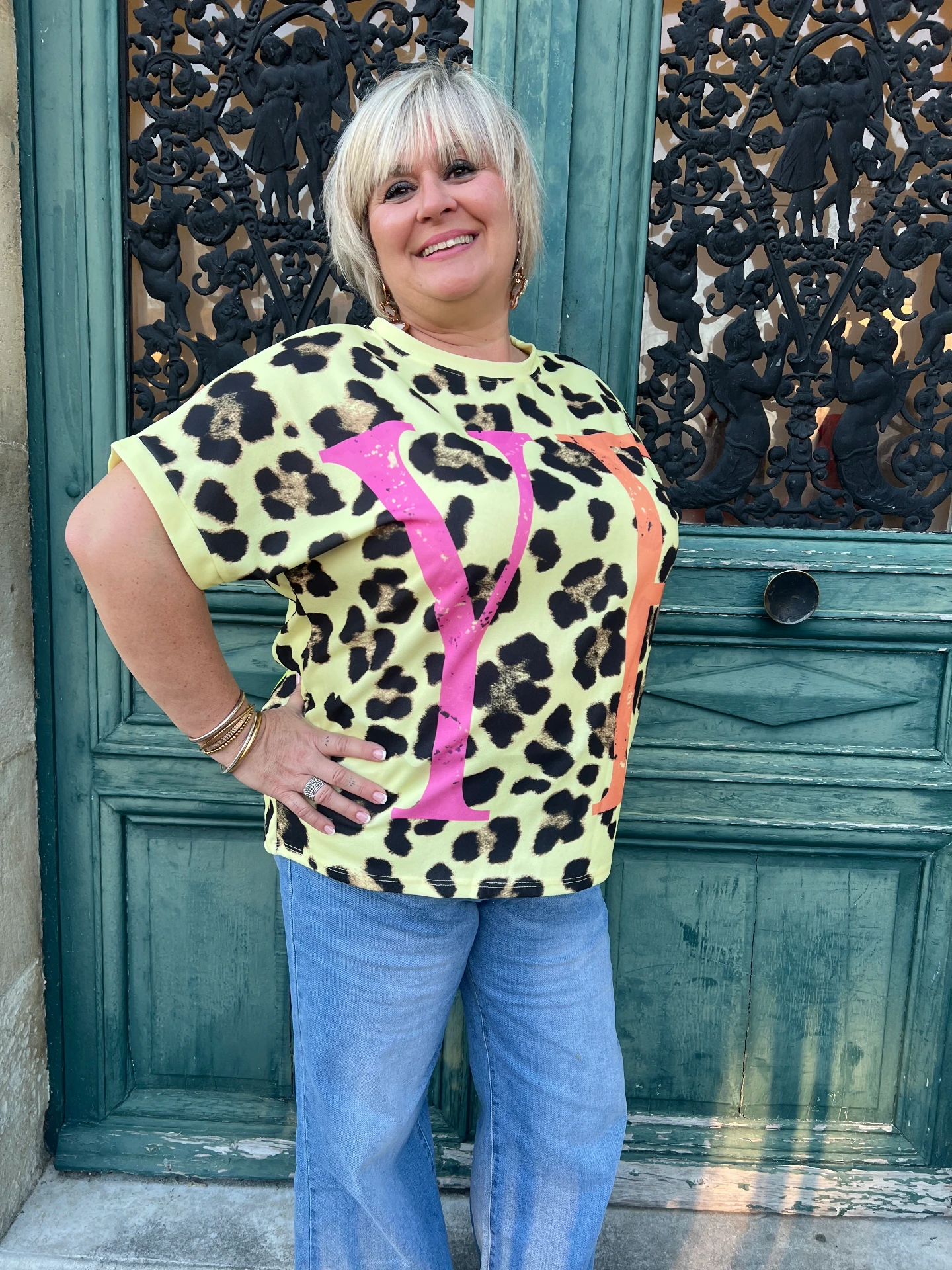 T-shirt léopard