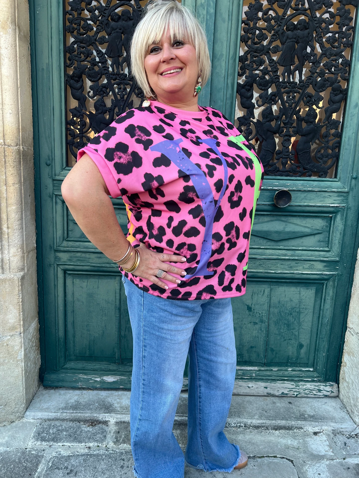 T-shirt léopard