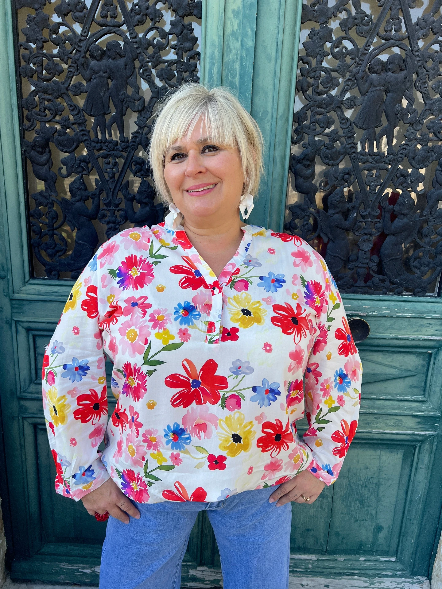 Tunique à fleurs (T2 (42-44))