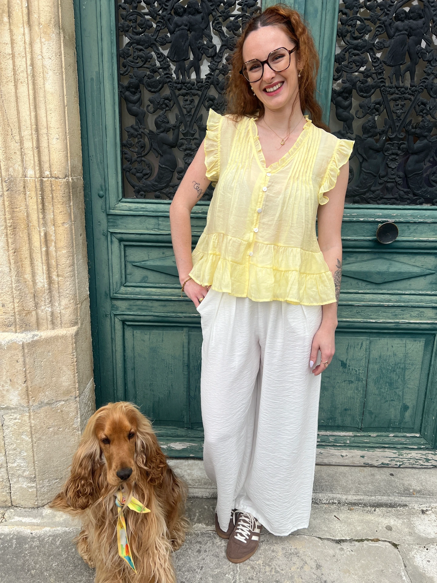 Blouse "Limoncello" (S-M)