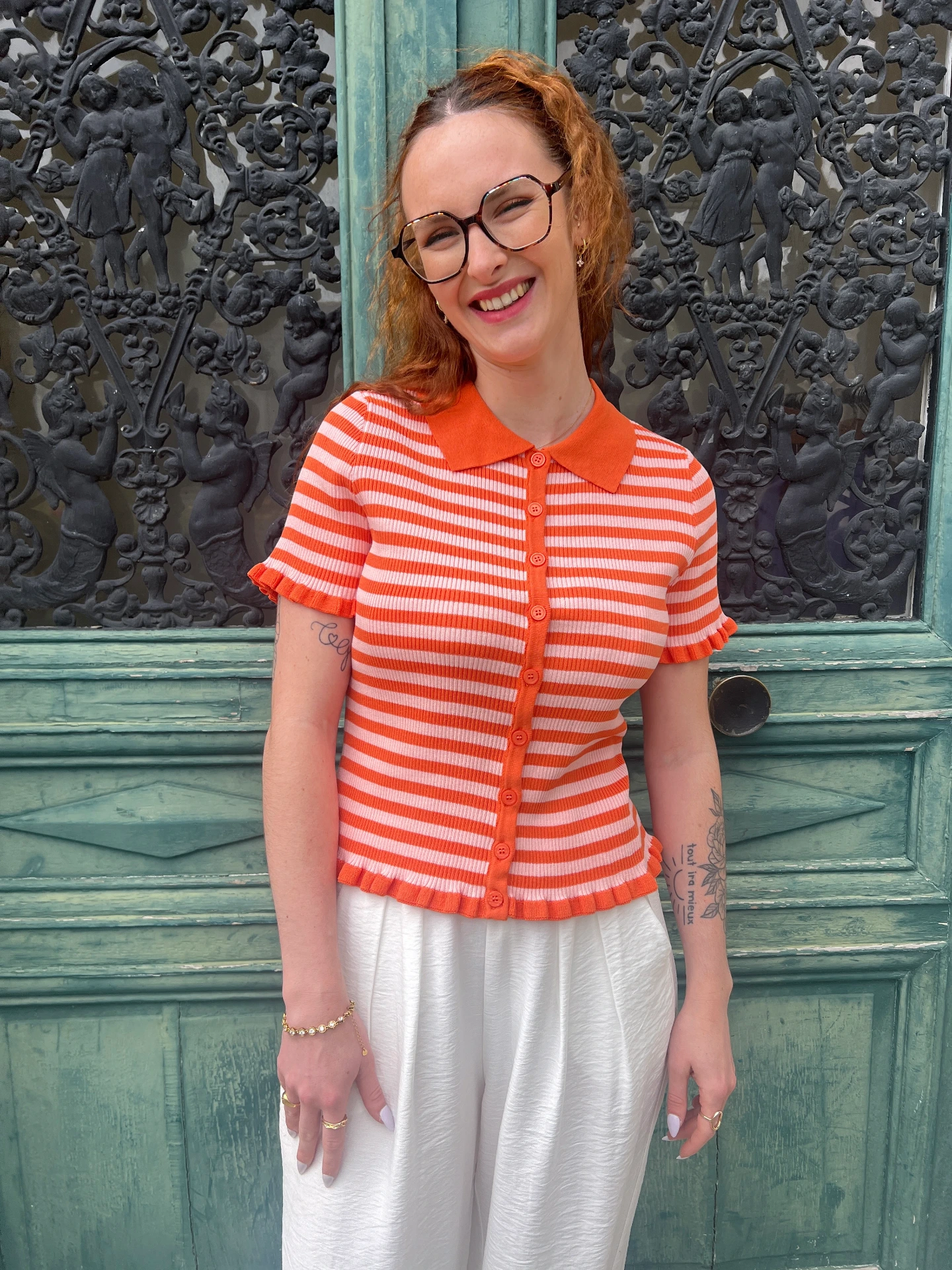 Top "Mandarine Chic" (S-M)