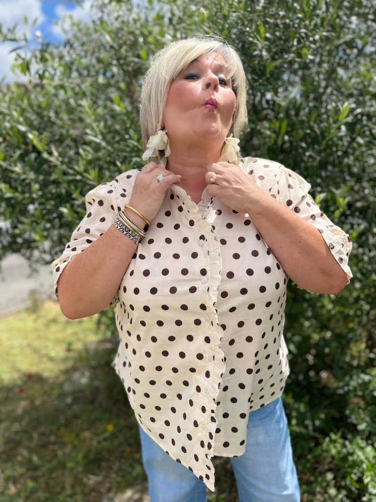 Blouse "Café Crème" (T2 (42-44))