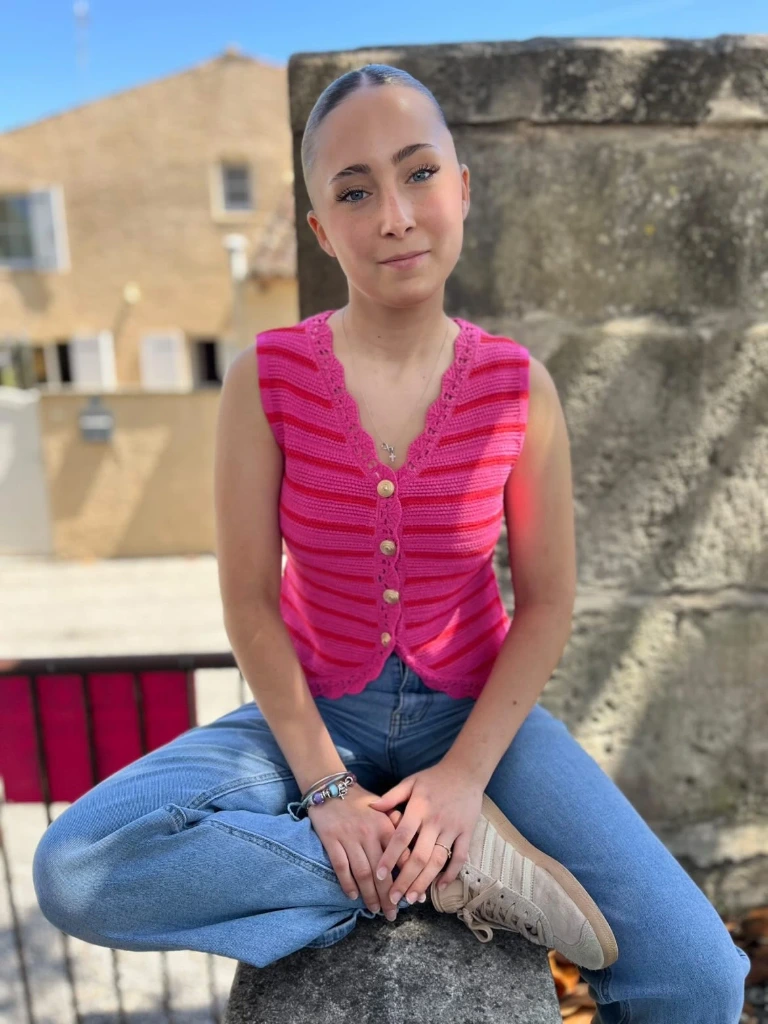 Gilet "Pink Sunset" (S-M)