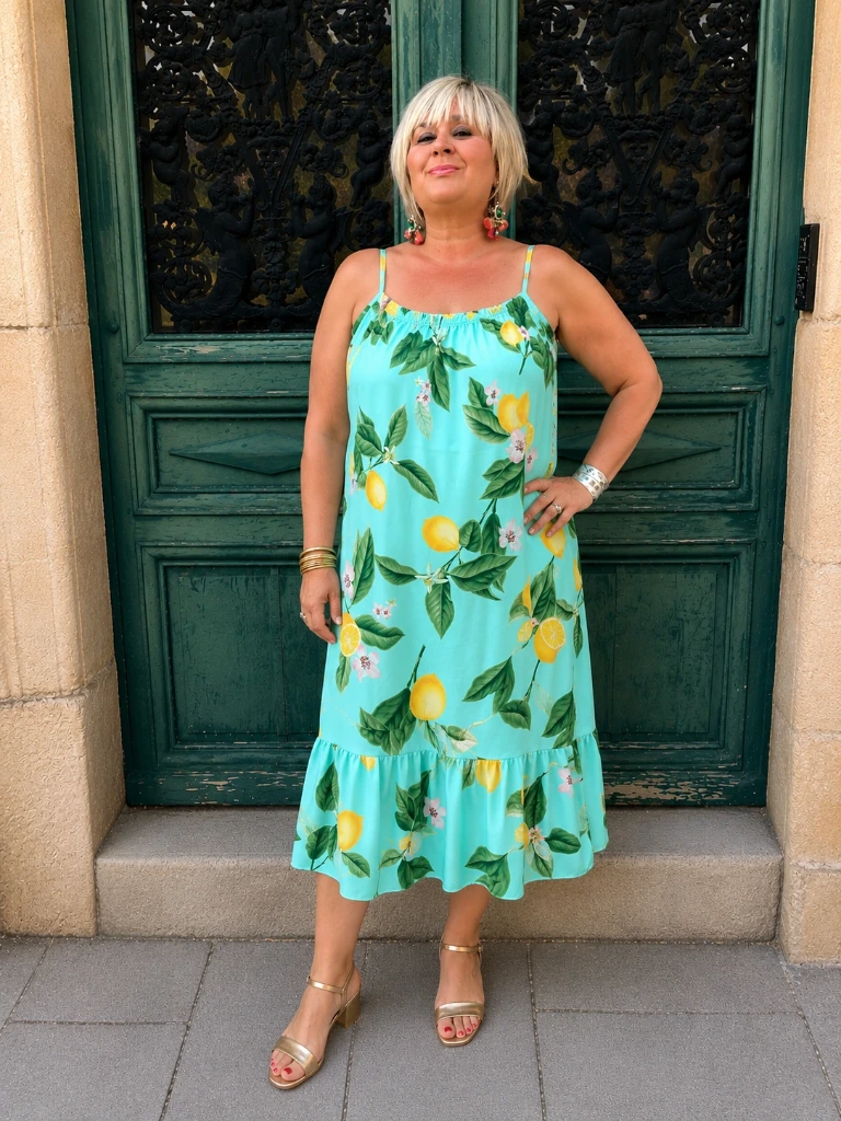 Robe "Citronnade" (Vert d'eau)