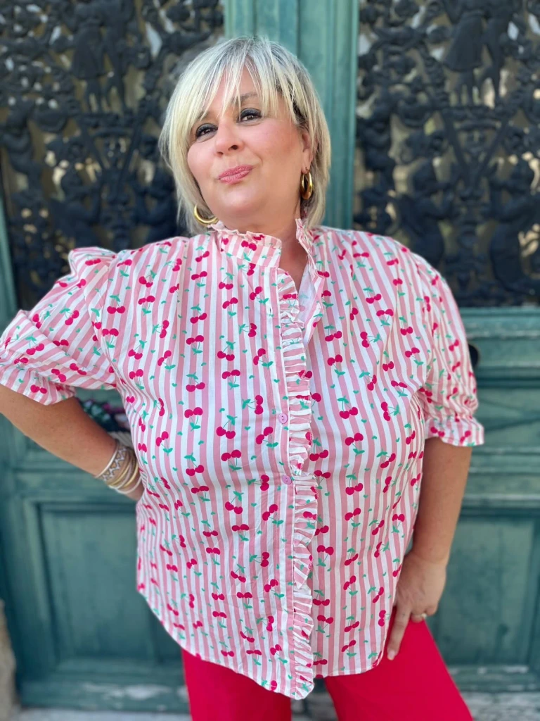 Blouse "Cherry Love" (T2 (42-44))