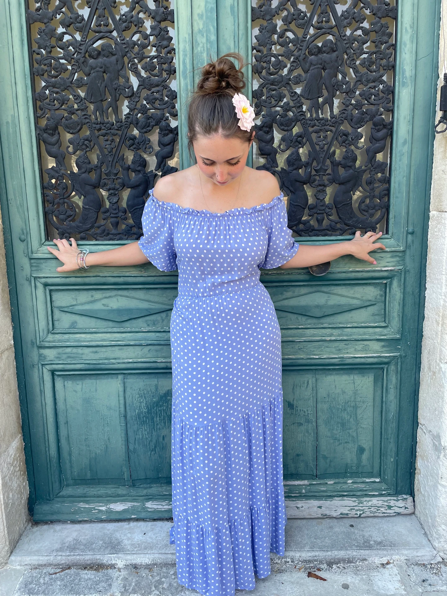 Robe "Pois céleste"