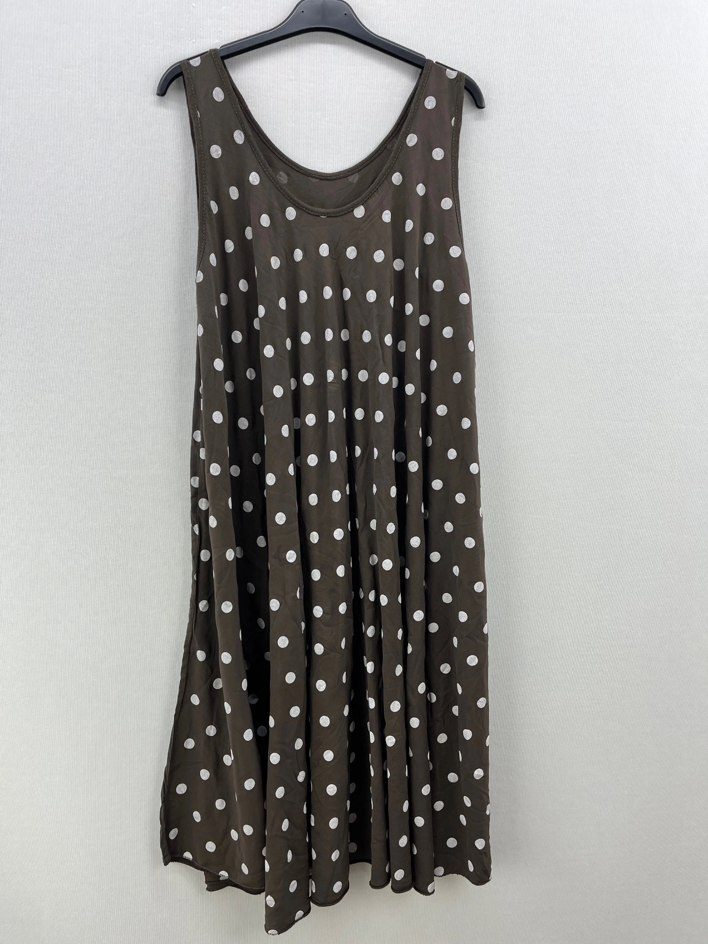 Robe longue à pois