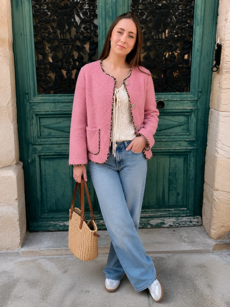 Veste Élégance "Rose pâle"