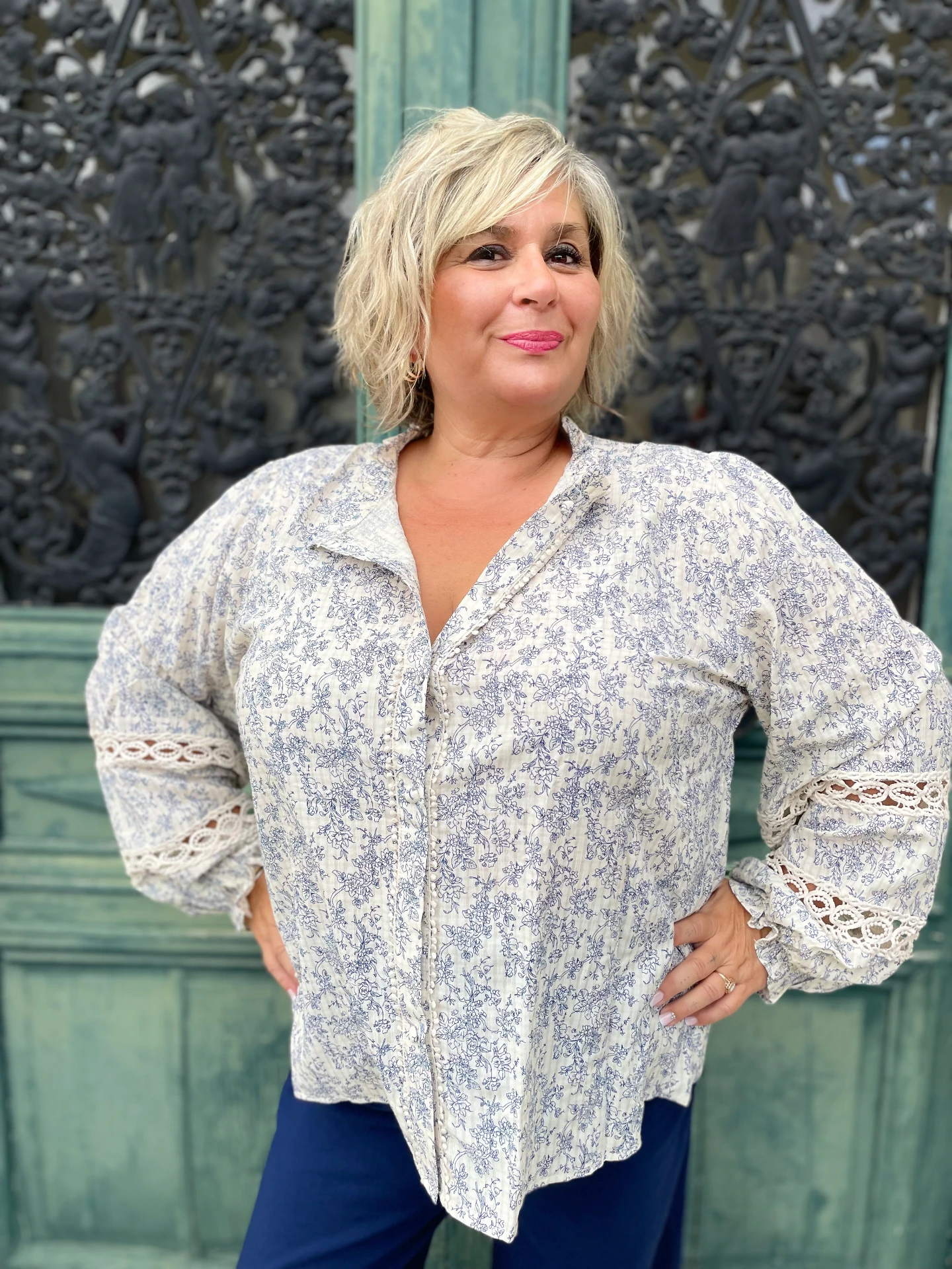 Chemise "Brume de Porcelaine" (XL)