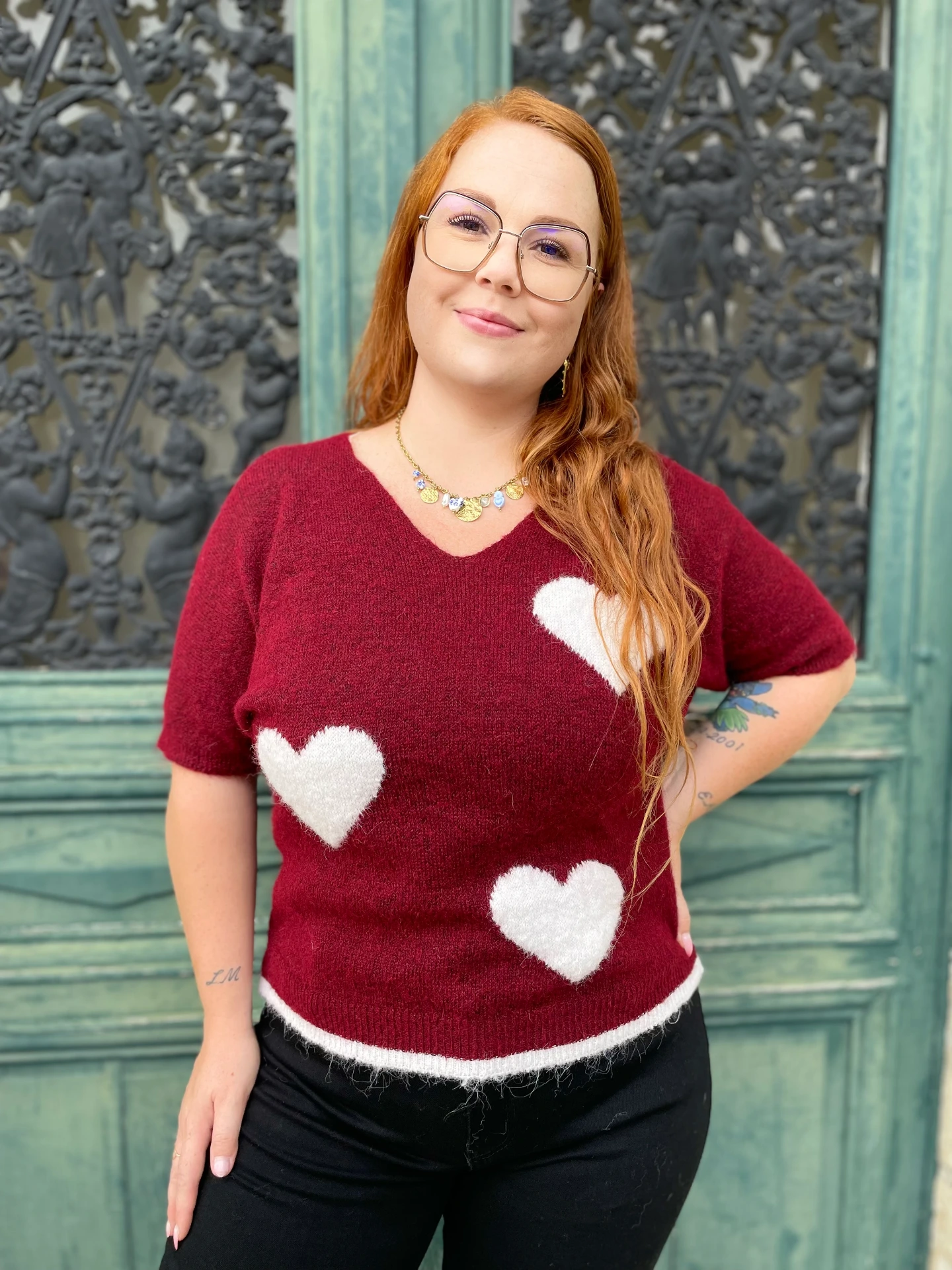 Pull "Coup de Love Bordeaux"