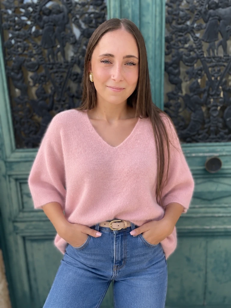 Pull Nuage (Vieux rose)