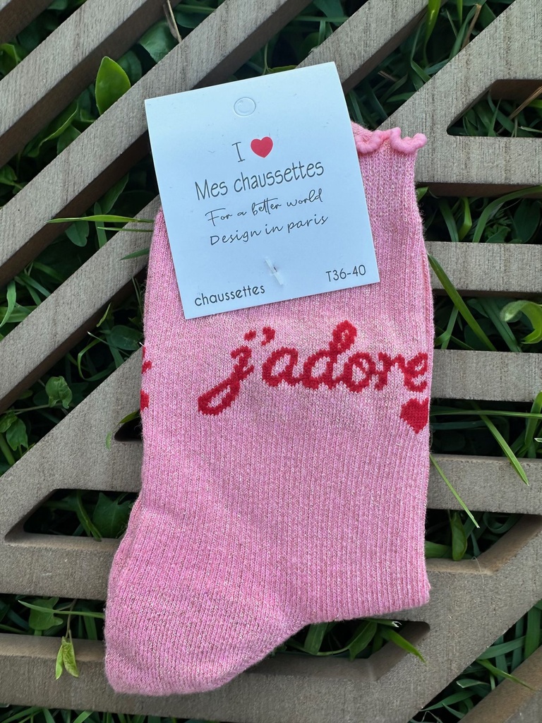 Chaussettes J'adore