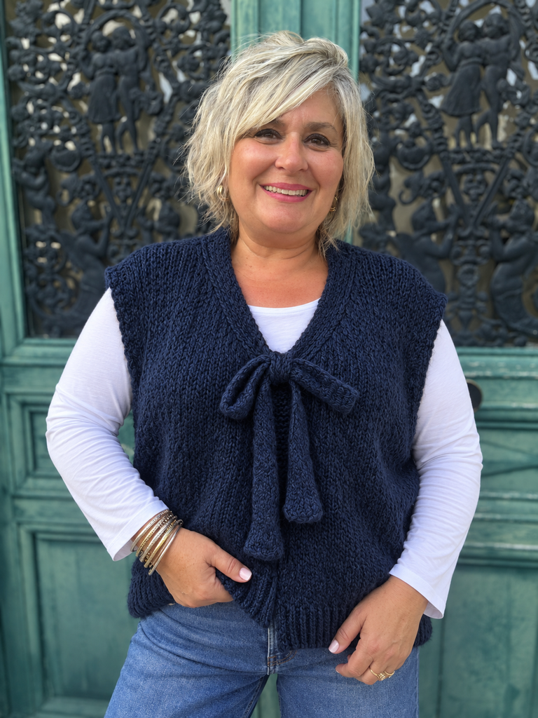 Gilet Maille à nouer