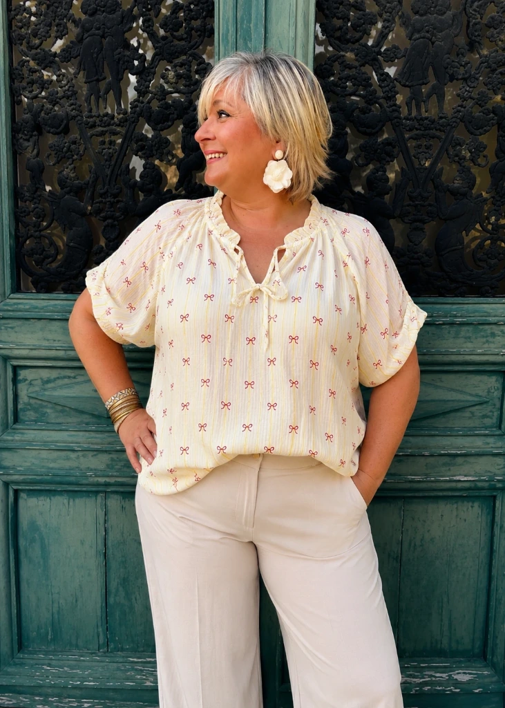 Blouse Nœud Romantique