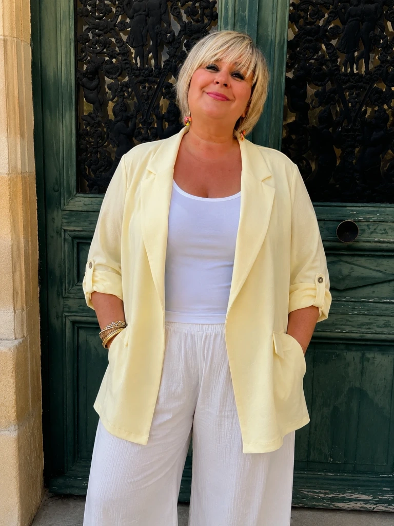 Blazer jaune vanille