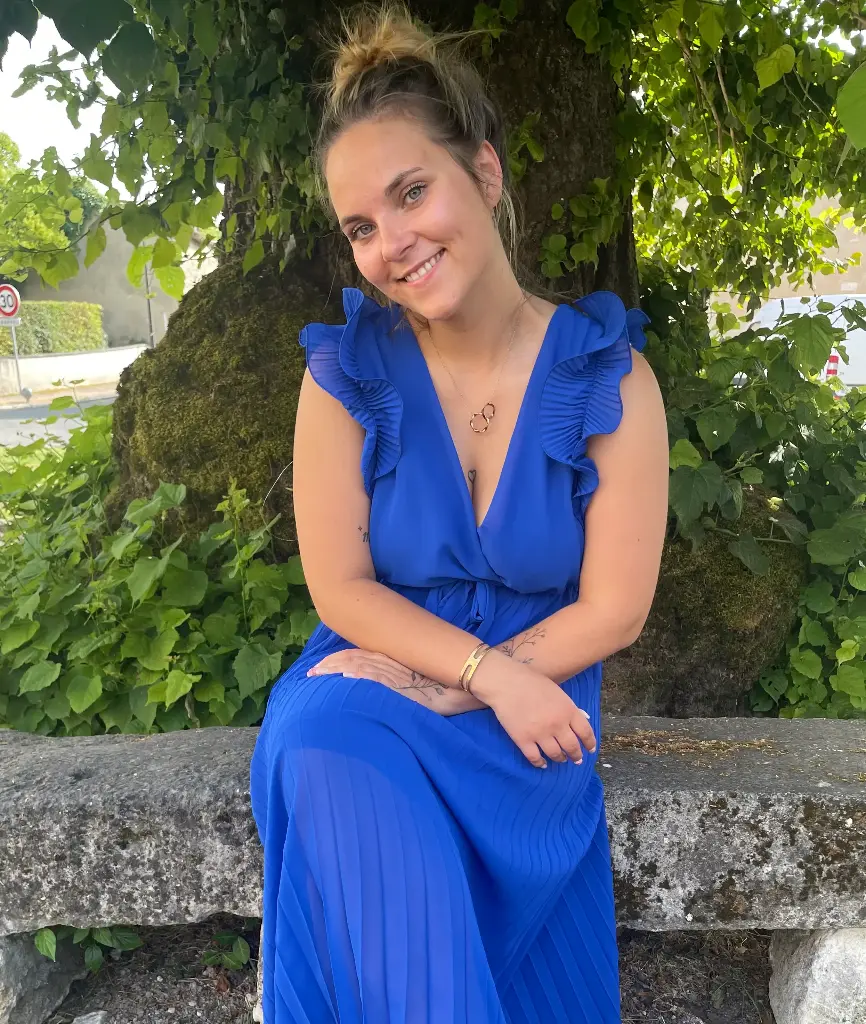 Robe "Bleu Azur"