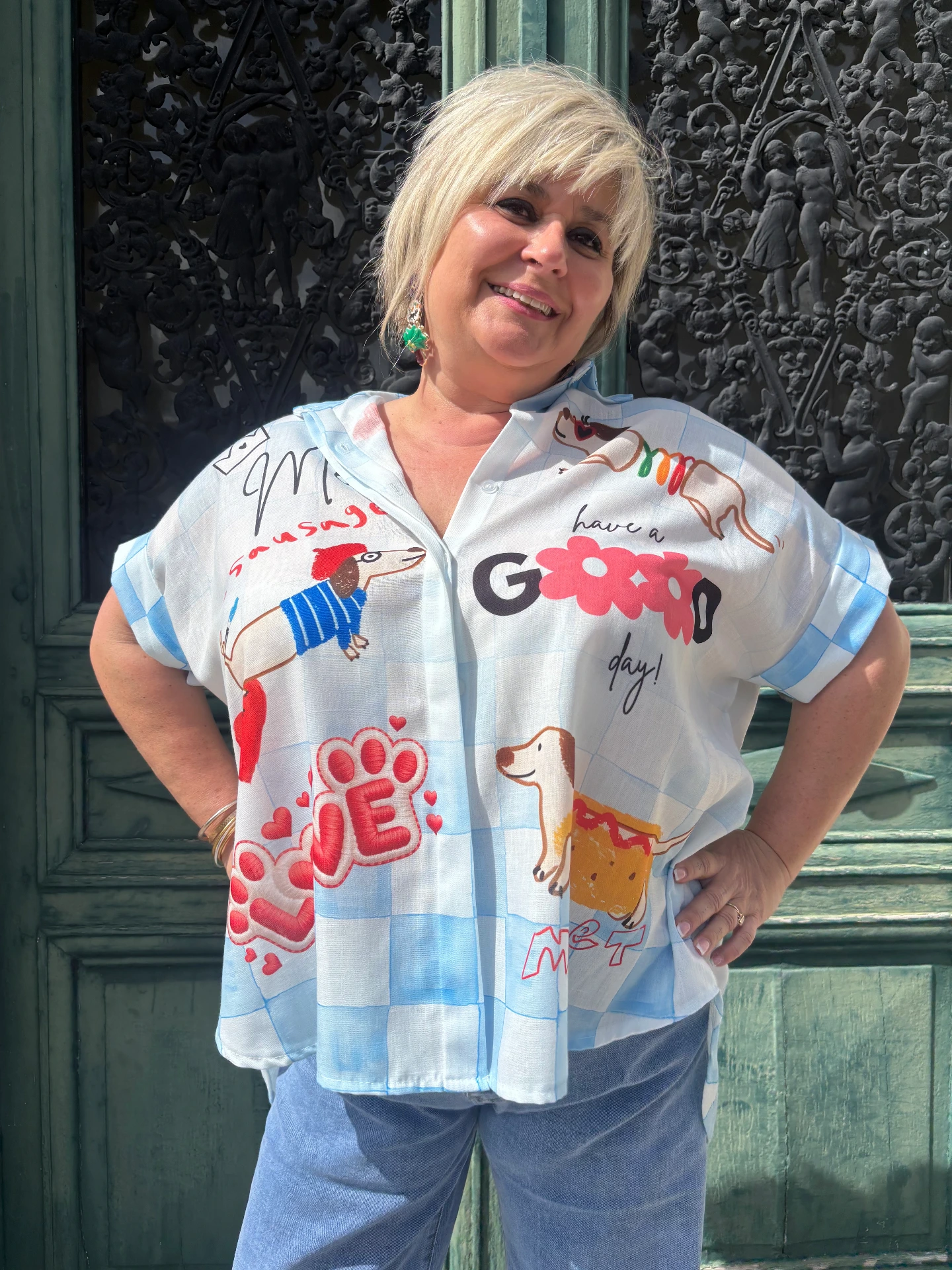 Chemise "Chien saucisse"