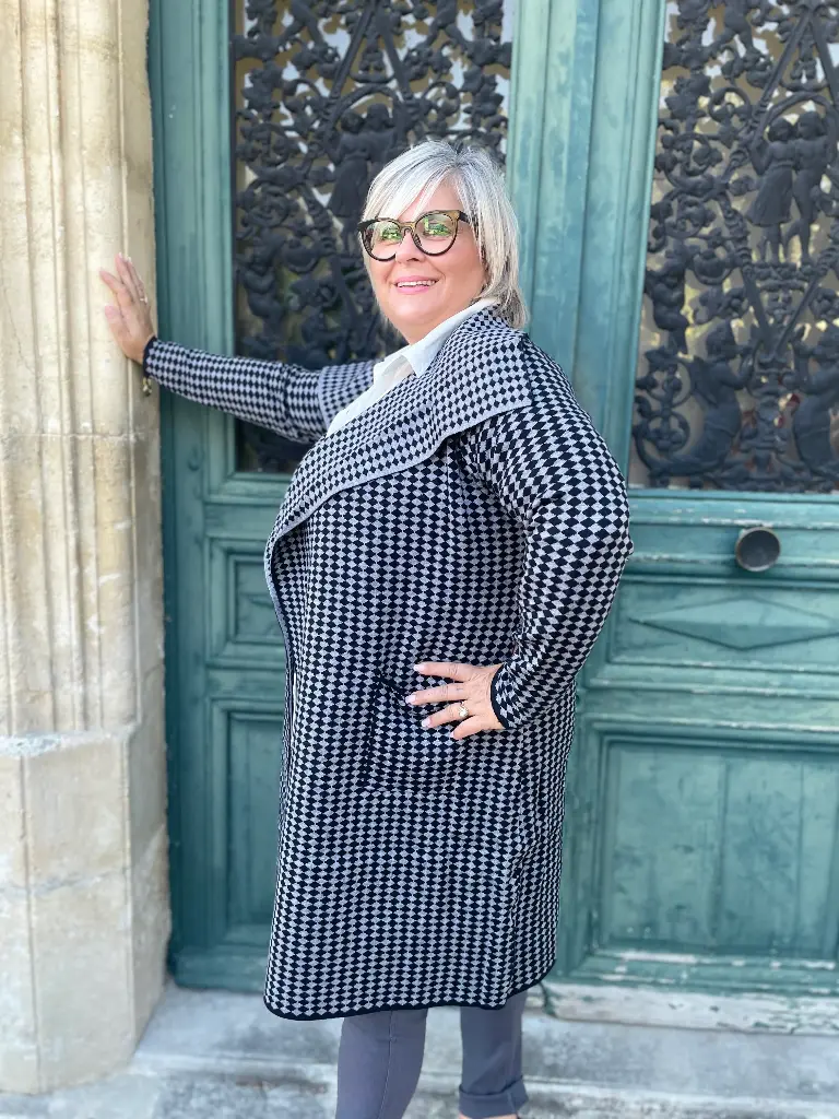 Manteau “Pas un manteau, une entrée théâtrale” (Noir, S-M (46-48))