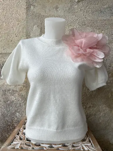 Pull Fleur Rose